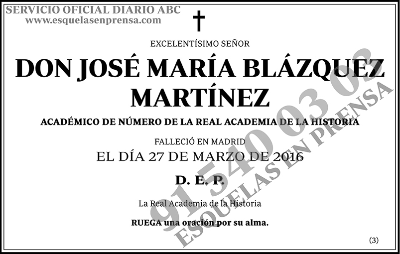 José María Blázquez Martínez